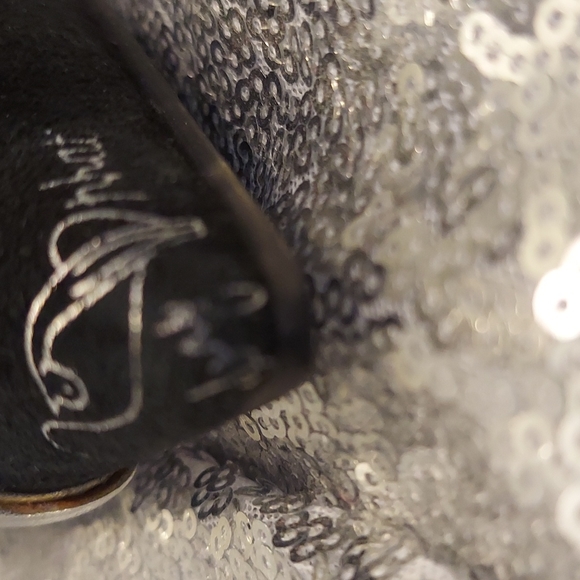 Rare Sexy Baby Phat Black & Silver Heels - Picture 6 of 10